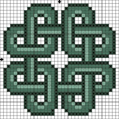 Celtic Knot Bead Loom Square Stitch Or Perler Pattern Chart Вышивка