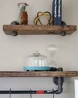 Images of Pipe Wood Shelf