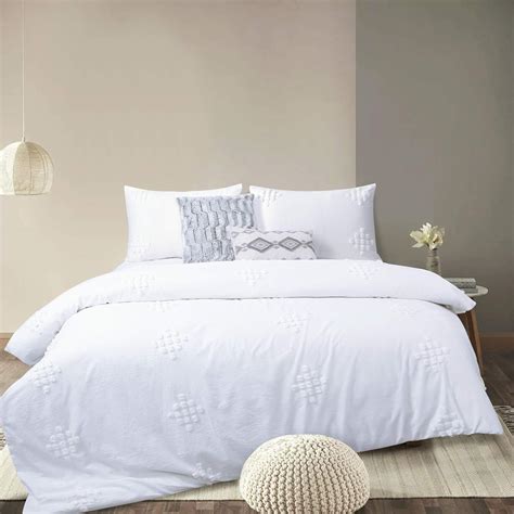 Yinfung Textured Duvet Cover Tufted 100 Cotton Clipped Dot