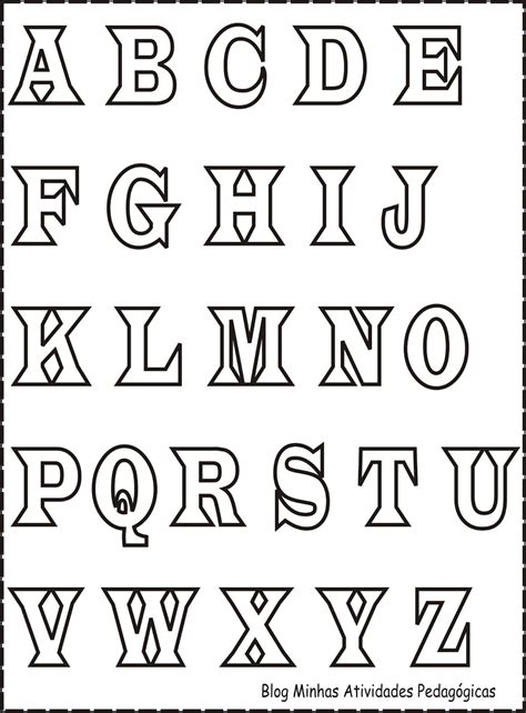 Desenhos Das Letras Do Alfabeto