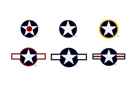 Timeline For The Us Air Force National Star Insignia Aircorps Art