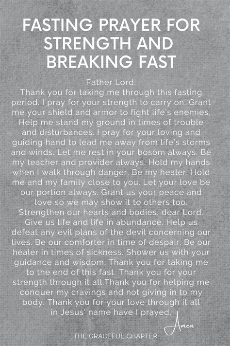 5 Powerful Prayers For Fasting The Graceful Chapter