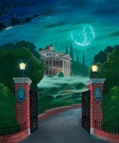 Disneyworld Haunted Mansion Walt Disney Fine Art Michael Etsy In 2022