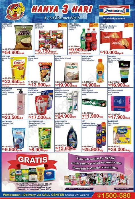 Agar harga jual kami bisa menjadi lebih murah kami juga berkerja sama dengan petani petani di daerah untuk membeli beras mereka dengan harga yang lebih pantas ketimbang mereka jual ke tengkulak yang dibeli dengan harga yang lebih. Katalog INDOMARET Weekend Promo periode 03-05 Februari ...