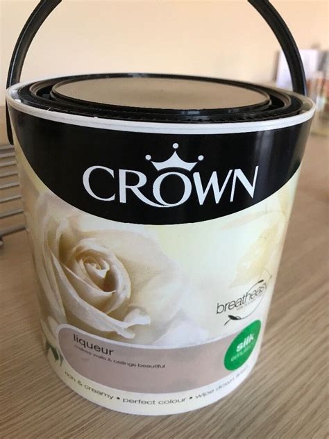 Crown Paint Brand New Breatheasy Silk Emulsion 25l Liqueur Colour In
