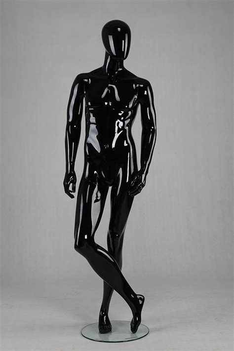 Customized High Glossy Vintage Black Male Mannequin Display Mannequins Sale
