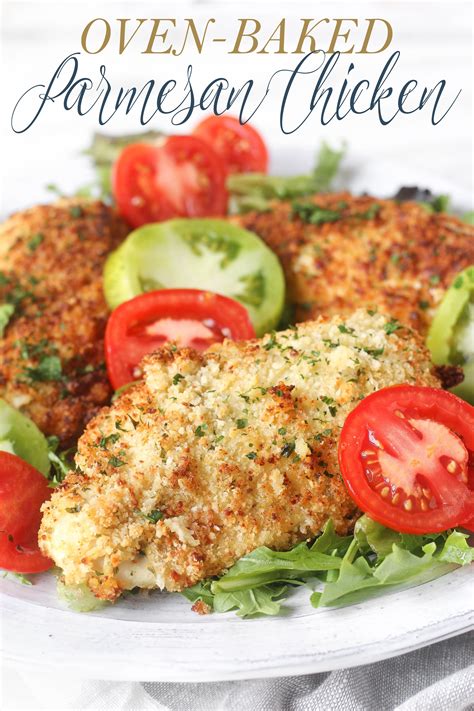 Serve it up with pasta, crusty garlic bread and a classic italian salad for a family favorite. Easy Oven-Baked Parmesan Chicken | Recipe | Quick weeknight meals, Food recipes, Healthy chicken ...