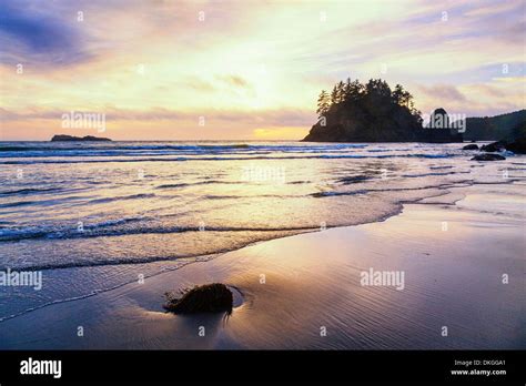 Trinidad State Beach At Sunset Humboldt County California Usa Stock