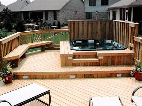 15 Best Relaxing Backyard Hot Tub Deck Designs Ideas Ann