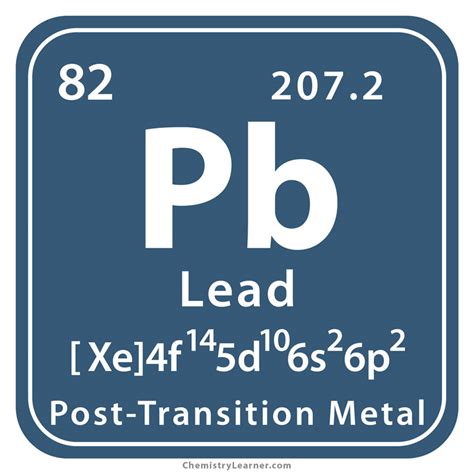 Lead Periodic Table Facts Tutorial Pics