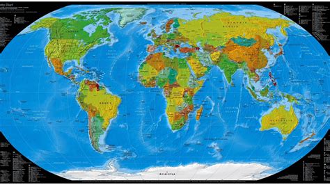 World Atlas Wallpaper World Map Wallpapers Hd 1920x1080 Wallpaper