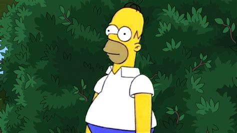 Homer Simpson Backing Into Bushes