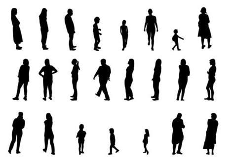People Silhouette Vector Art Icons And Graphics For Free Download