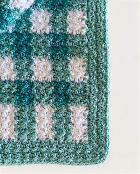 Crochet Nine Square Griddle Stitch Gingham Daisy Farm Crafts