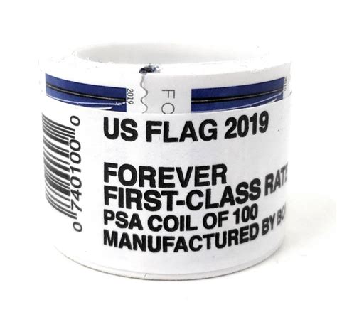 100 Usps Forever Stamps Roll Coil Of 2019 Us Flag Postage Etsy