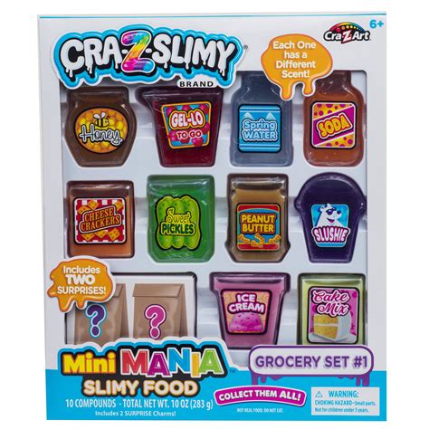 Cra Z Art Cra Z Slimy Mini Mania Slimy Food Multicolor Slime Ages 6