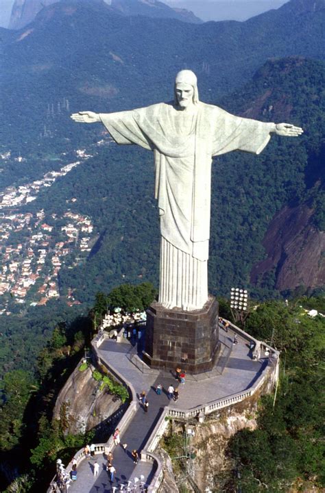World Visits Corcovado Mountain The Statue Of The Jesu Rio De Janeiro