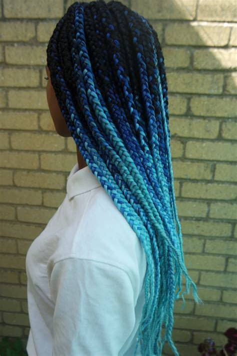 If you love dreadlocks and similar hairstyles but don't want to be too dramatic about, you can use faux locs. 30 Blue Ombre Hair Color Ideas For Bold Trendsetters