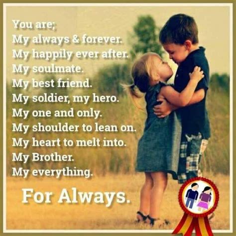 We Both Are Together Always Brother Sister Love Quotes Brother N