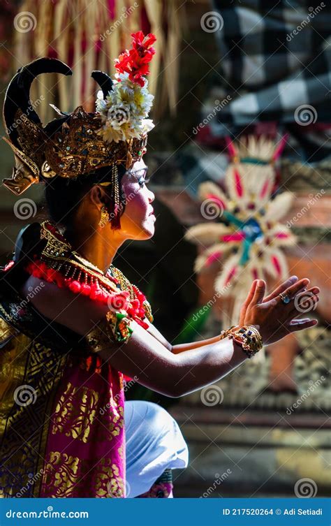 Knight Figure In The Balinese Barong Dance In Ubud Bali Indonesia