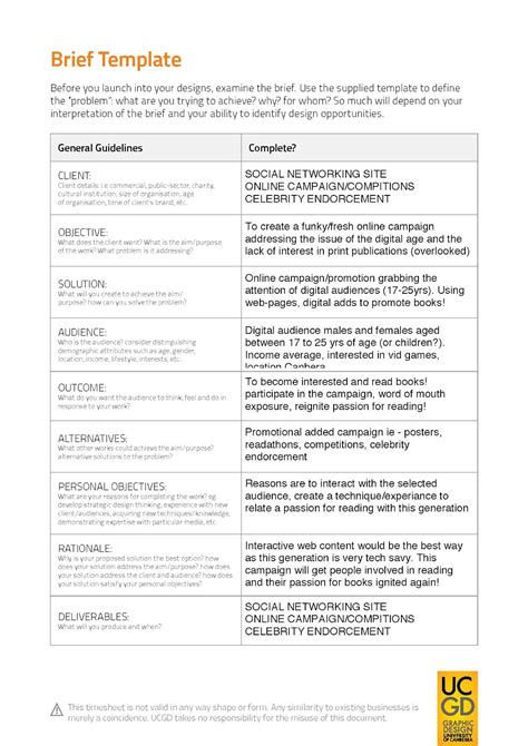 Research Brief Template How The Downloaded Template Or Sample Can