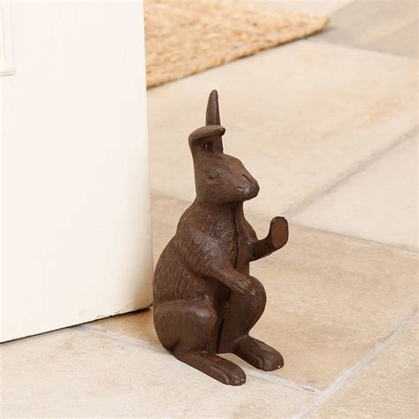 Cast Iron Rabbit Doorstop By Dibor