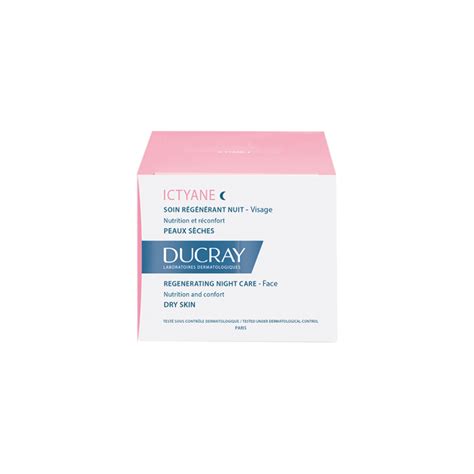 Ictyane Soin Regenerant Nuit Visage Peaux Seches 50ml Ducray