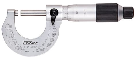 Fowler 0 1 Outside Micrometer 52 235 001 1 Nicol Scales