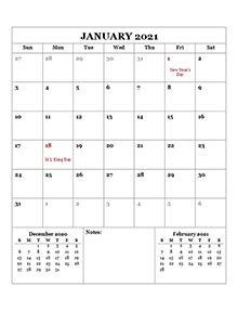 2021 calendar printable template including week numbers and united states holidays, available in pdf word excel jpg format, free download or print. Printable 2021 Word Calendar Templates - CalendarLabs
