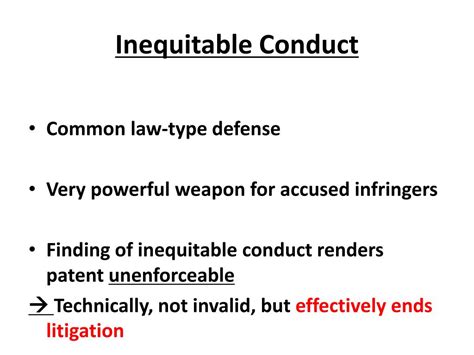 Ppt Prosecution Delay Laches And Inequitable Conduct Powerpoint Presentation Id