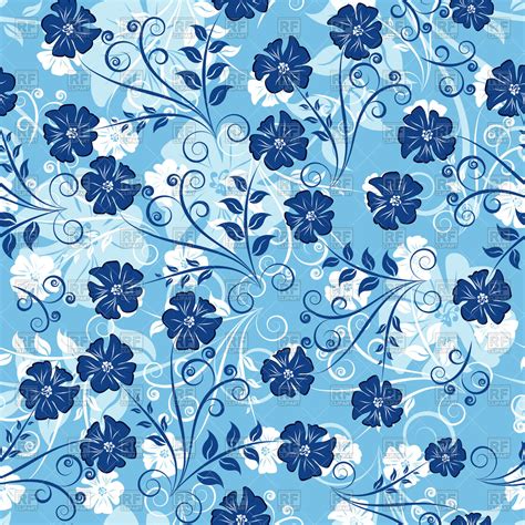 Blue Floral Background Wallpapersafari