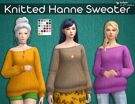 Tukete Knitted Hanne Sweater Unbalanced Off Shoulder