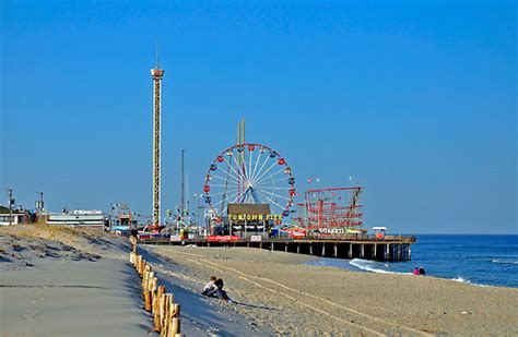 Seaside Heights New Jersey Amusement Park On Beach Travel Around