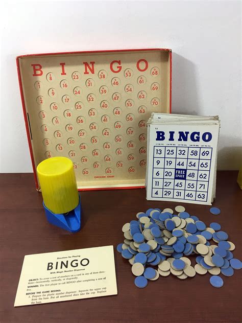 Vintage Bingo Set Whitman Bingo Set 1950s Game Retro Game Etsy