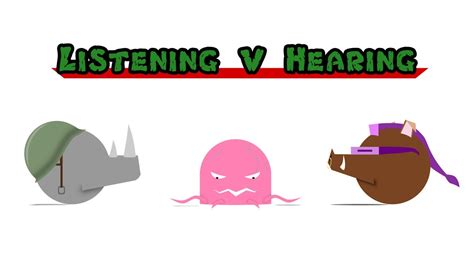 Listening V Hearing Youtube