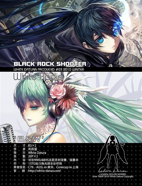 Hatsune Miku And Black Rock Shooter Vocaloid And 1 More Drawn By Alphonse White Datura