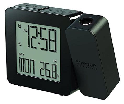 Oregon Scientific Rm Pa Bk Model Rm Proji Projection Atomic Alarm Clock Indoor Temperature