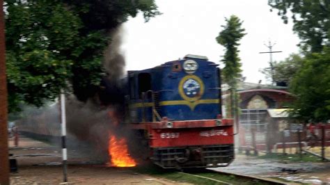 Train Catches Fire In Haryanas Jhajjar No Casualties Reported