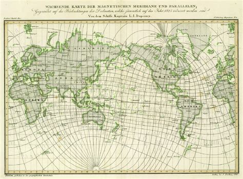 World Map With Parallels Map Vector