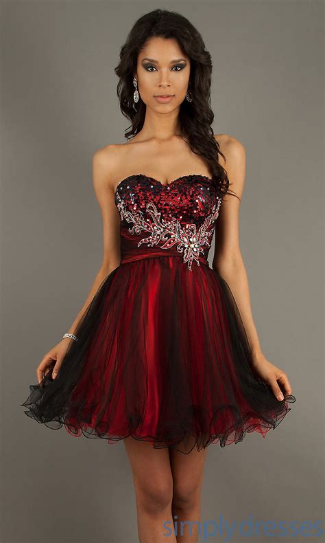 With lace gowns, dresses with sleeves, tulle ballgowns, and plunging necklines, our latest collection features some of the biggest fashion trends for spring and summer weddings. Sexy Short Red and Black Wedding Dresses - Sang Maestro