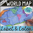 World Map Activity (Print and Digital) - By History Gal