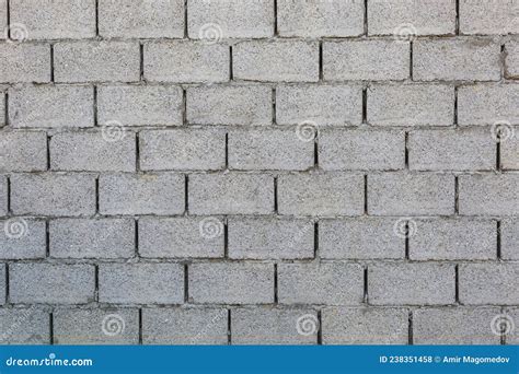 A Rough Gray Wall Of Concrete Blocks Stock Photo Image Of Aged