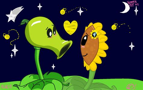 sunflower peashooter plants vs zombies