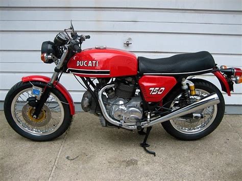 1975 Ducati 750 Gt Red L Side Classic Sport Bikes For Sale