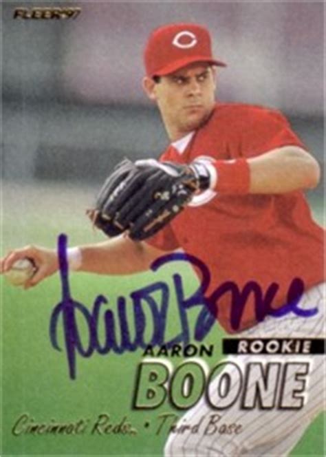Последние твиты от aaron boone (@aaronboone). Aaron Boone autographed Cincinnati Reds 1997 Fleer card ...