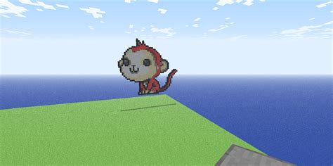 Another Minecraft Pixelart Monkey By Fariz66 On Deviantart