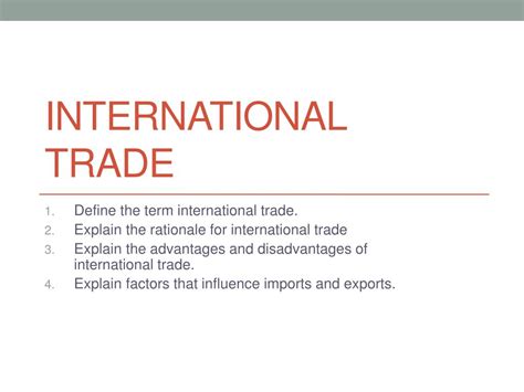 Ppt International Trade Powerpoint Presentation Free Download Id