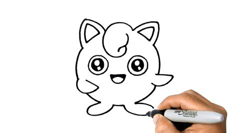 How To Draw Jigglypuff From Poekemon Easy Step By Step Youtube