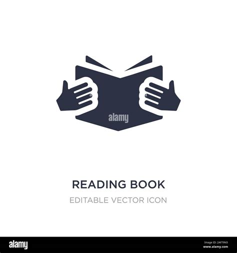Reading Book Icon On White Background Simple Element Illustration From
