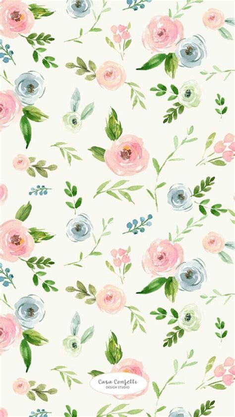 Pretty Pastel Flowers Flowery Wallpaper Wallpaper Backgrounds